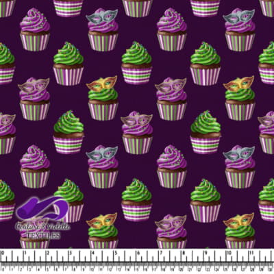 Mardi Gras Cupcakes Pattern