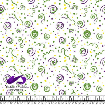 Motif Tourbillon de Confettis de Mardi Gras