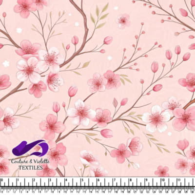 Motif de Fleurs de Cerisier Roses Délicates