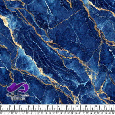 Blue Marble Texture with Gold Veins