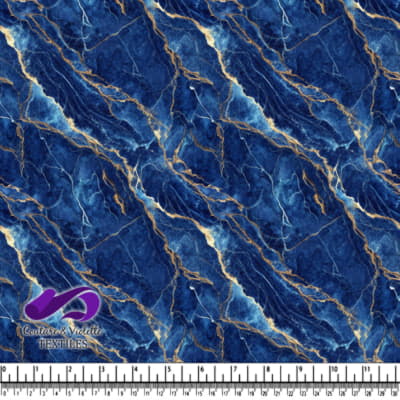 Blue Marble Texture with Gold Veins