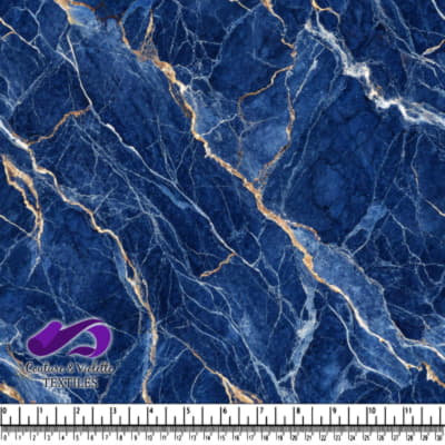 Blue Marble Texture with Gold Veins