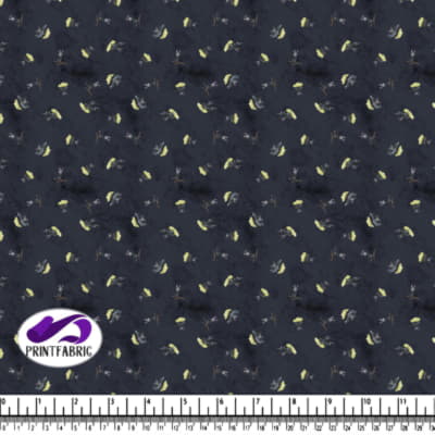 Halloween - Chauve-souris mignonne sur fond bleu après minuit