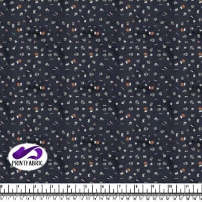 Halloween - Crâne et tombe sur fond bleu après minuit