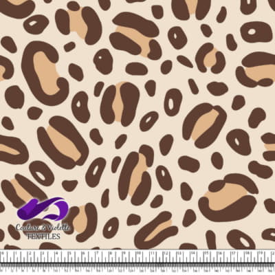 Animal texture - Cheetah in color Buttercream and brown