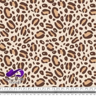 Animal texture - Cheetah in color Buttercream and brown