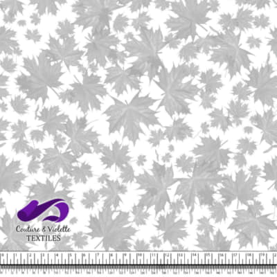 Canada 2022 - Feuille rouge mélangée sur fond blanc