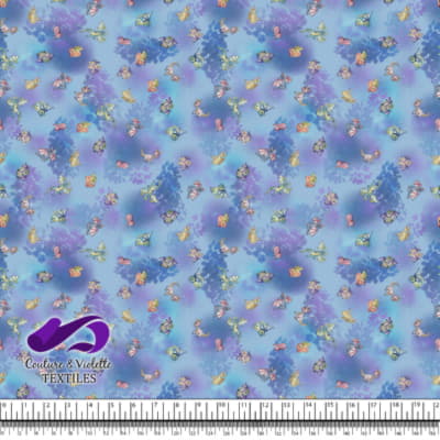 Dragons - Fantastique dragon sur fond bleu clair texturé