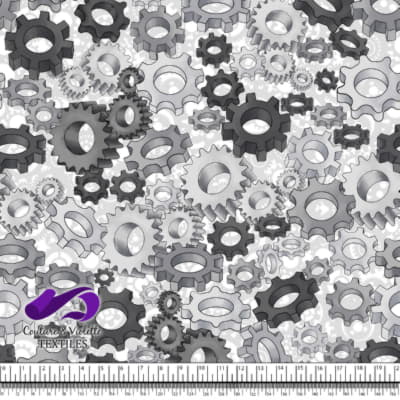 Mecanique - Engrenage - Blanc