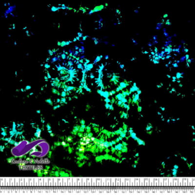 Tie dye - Noir et vert