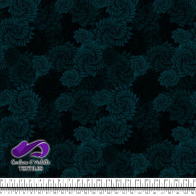 Nature Geometry - Plantes sur fond de dark sarcelle