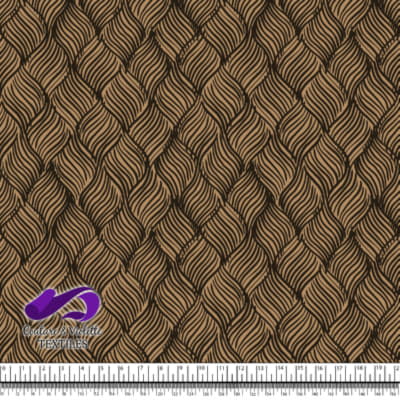 Nature Geometry - Grains d’avoine sur fond café glacé