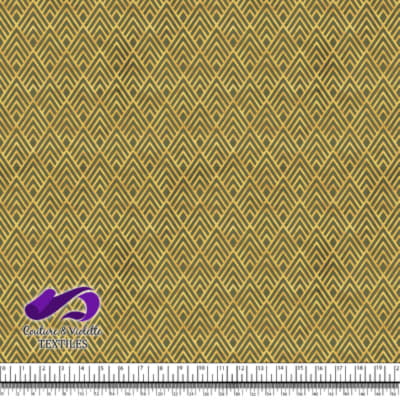 Geo art déco - Triangles dorés - Olive