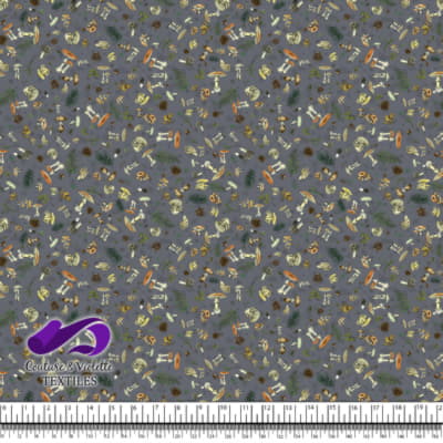 Vintage mushroom - Champignons sauvages - Quiet shade gray