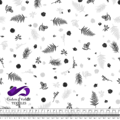 Vintage mushroom - Forest - Blanc