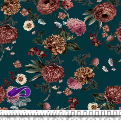 Midsummer Dream - Flower - Dark sarcelle