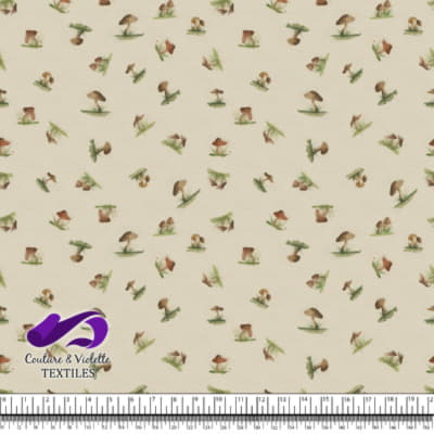 Petits champignons - Earthy Sprout - cream cloud