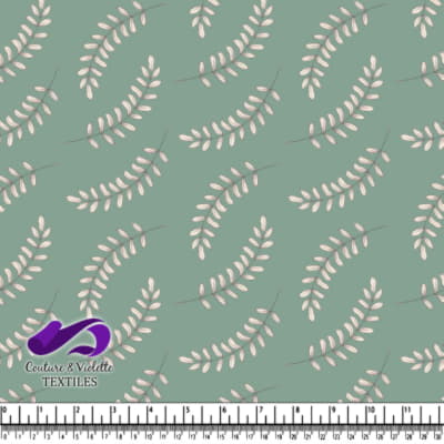 Wedgewood - Feuilles - Granite green