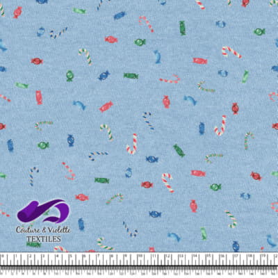 Noël country charm - Candy - Clear sky blue