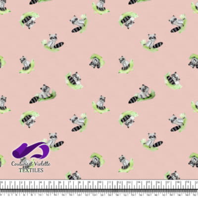 Petits animaux - Raton laveur - Pink cloud