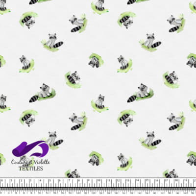 Petits animaux - Raton laveur - Blanc