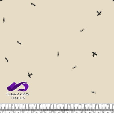 Little aviator - airplanes - cream cloud