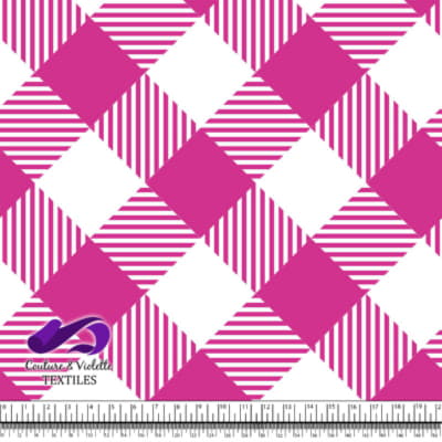 The Pink Doll - Gingham - Rose violet