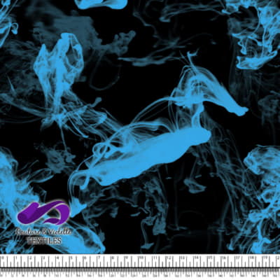 Vapeur - Cyan sur fond noir