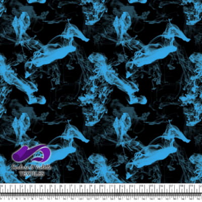 Vapeur - Cyan sur fond noir