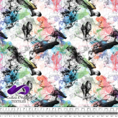 Vapeur - Arc-en-ciel et noir sur fond blanc