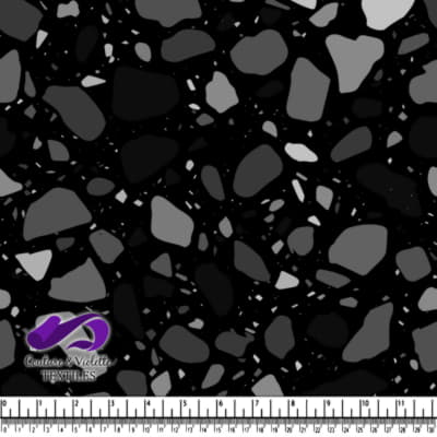 Terrazzo - Chunks Monochrome - Noir