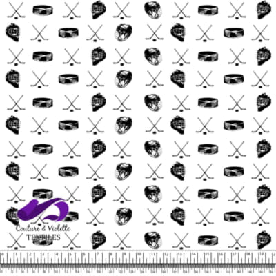 Black and White Hockey Gear