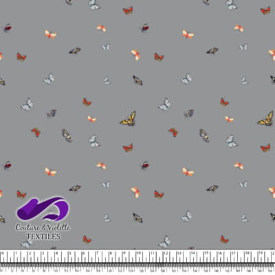 Butterflies - Minimalist - Ultimate gray