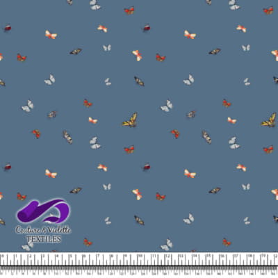 Butterflies - Minimalist - Dusty blue