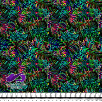 Johnny Jungle - Monstera avec effet Néon