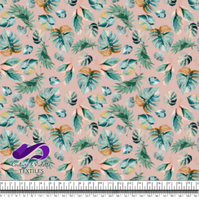 Monstera - Leaf - Plastered pink