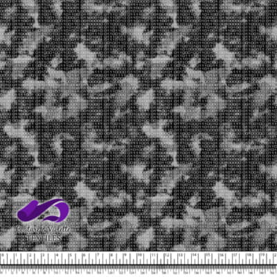 Techno - Binary - White on black background