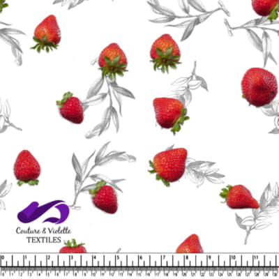 Fruit salad - Strawberries- White