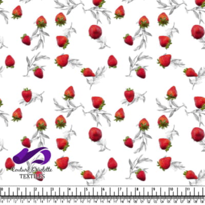 Fruit salad - Strawberries- White