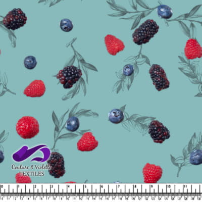 Fruit salad - Small fruits - Dusty aqua