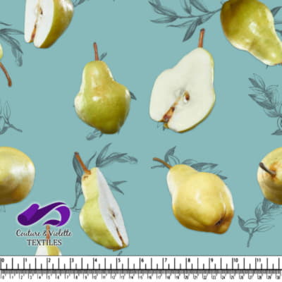 Fruit salad - Pears - Dusty aqua