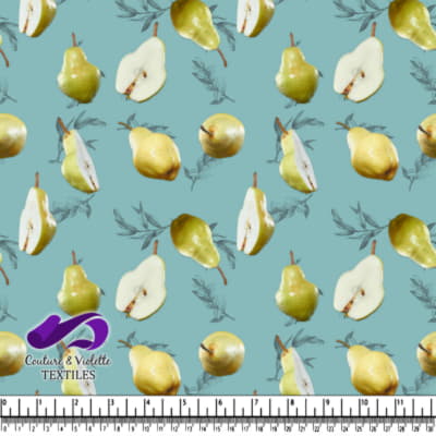 Fruit salad - Pears - Dusty aqua