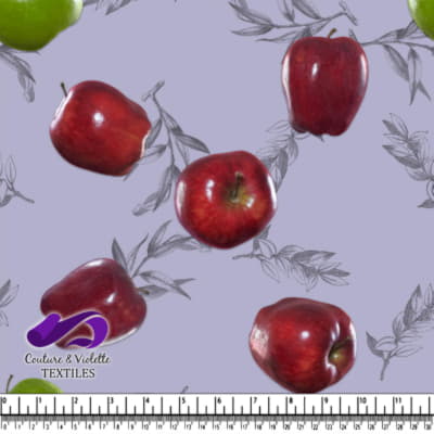 Fruit salad - Red apples - Dusty lilac